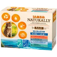 IAMS Naturally Adult Sea Collection pâtée à la viande pour chat (12x85g)