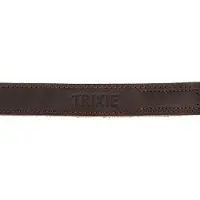 Trixie Rustic Laisse En Cuir Cire Et Vielli Ml 1m 20mm Brun Fonce