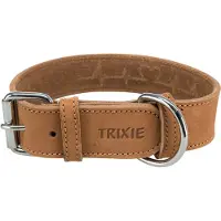 Trixie Rustic Collier en cuir gras Heartbeat (M, Chien)