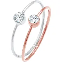 Elli Bague or rose / argent