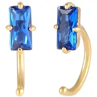 Elli PREMIUM Boucles d'oreilles bleu / or