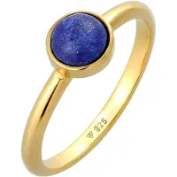 Elli PREMIUM Bague bleu cobalt / or