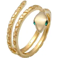 Elli Bague 'Pinky Snake' or / émeraude