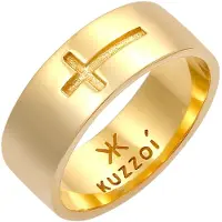 KUZZOI Bague 'Kreuz' or