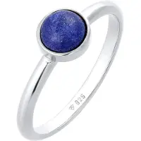 Elli PREMIUM Bague bleu cobalt / argent