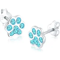 Elli Boucles d'oreilles turquoise / argent