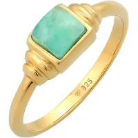 Elli PREMIUM Bague or / jade