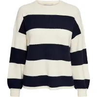 ONLY Pull-over 'ONLAtia' marine / blanc cassé
