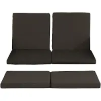 CLP lot de 3 housses de coussin pour le canapé Ancona | Anthracite