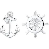 Elli Boucles d'oreilles 'Anker & Steuerrad' argent