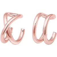 Elli Boucles d'oreilles 'Geo' or rose