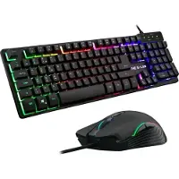 The G-Lab Pack 2 en 1 Clavier Azerty Français et souris Combo Krypton Noir