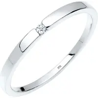 Elli DIAMONDS Bague 'Classic' argent