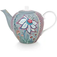Pip studio Théière Pip Studio Flower Festival Light Blue 1,6 L