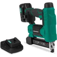 Vonroc Agrafeuse-cloueuse 20V | Batterie 2.0Ah et chargeur incl.