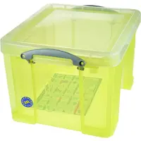 Really Useful Boxes Boîte de rangement 35 l jaune