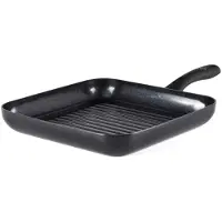 GreenChef Poêle à griller Diamond 28 cm noir