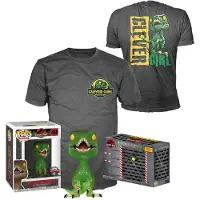 Funko POP! Pop! Jurassic Park - Velociraptor Exclusive Figurine with Tee Set