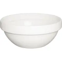 Olympia Bol empilable en porcelaine blanc 13 cm | 12 pièces