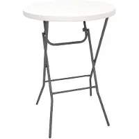 Bolero Mange-debout pliant en polypropylène blanc 110x80cm