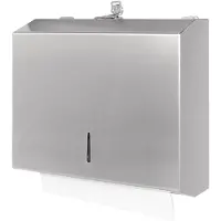 Jantex Distributeur d'essuie-tout en acier inoxydable avec serrure