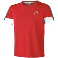 Head T-Shirt de Tennis Boys Club 22 Tech Red-Taille 128