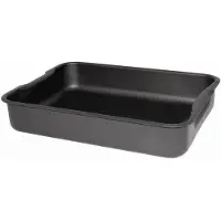 Vogue Plat à rôtir en aluminium noir 37x26,5cm