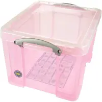 Really Useful Boxes Boîte de rangement 35 l rose