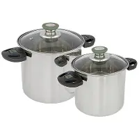 Bo Camp Jeu de Casseroles Bo-Camp Elegance Compact 2 Inox