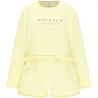 Mymo Tenue d'intérieur jaune pastel / rose / noir / blanc