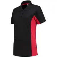 Tricorp 202003BlackRedS Poloshirt Bicolor Dames (S)