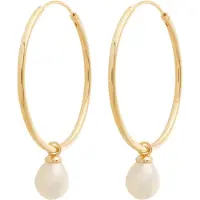 Glanzstücke Boucles d'oreilles or / blanc perle