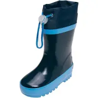 Playshoes Bottes en caoutchouc bleu / bleu marine