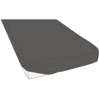 Kayori Drap-Housse Surmatelas Kayori Shizu Antracite (Percale)-160 x 210 cm