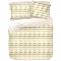 Kayori Set housse de couette Verdi de Tencel -taies d’oreiller en cuir