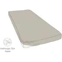 Kayori Dra-Housse Surmatelas Kayori Shizu Sable (Jersey)-Lits Doubles (140/160 x 200/210/220 cm)