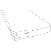 Kayori Drap Housse Surmatelas Kayori Shizu Blanc (Percale)-100 x 200 cm