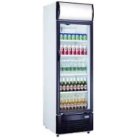 Saro Réfrigérateur commercial à bouteilles d'une capacité de 382 litres - présentoir publicitaire, verrouillable
