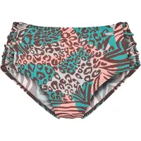 Venice beach Bas de bikini chocolat / jade / rose clair / blanc