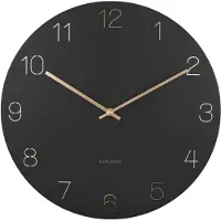 Karlsson Horloge murale Charm noir - Ø 40cm