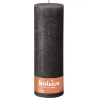 Bolsius Bougie cylindrique rustique Shine 300/100 stormy grey