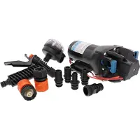 Jabsco Hotshot Hd4 4gpm Pump 12v Noir 60 Psi