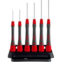 Wiha 42992 Jeu de tournevis de précision PicoFinish Six pans - 6 pcs - avec étui