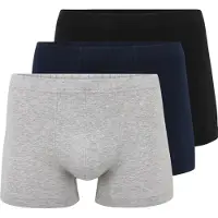 Schiesser Boxers bleu marine / gris chiné / noir