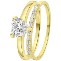 Lucardi Bague or / transparent