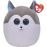 TY 39193 Peluche Coussin Squsih-A-Boos - Husky Slush, 35 cm
