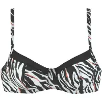 s.Oliver Hauts de bikini rouille / noir / blanc