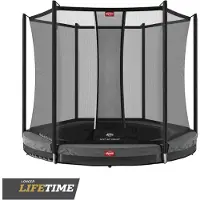 Berg Favorit trampoline InGround 270 cm grey + Safety Net Comfort