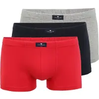 Tom Tailor Boxers bleu foncé / gris chiné / rouge clair