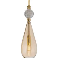 Ebb & Flow Smykke Suspension Shiny Gold | Golden Smoke | Crystal Check E14IP20